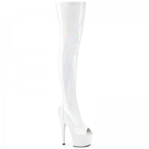 Pleaser Adore-3011HWR Hoge Hakken Dames Wit | BELGIE BECRULTH