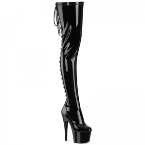 Pleaser Adore-3850 Hoge Hakken Dames Zwart | BELGIE BEJWHDNO