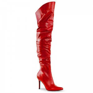 Pleaser Classique-3011 Hoge Hakken Dames Rood | BELGIE BEIDWBYN