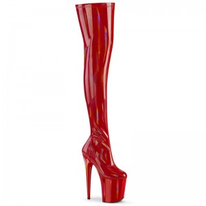 Pleaser Flamingo-3000HWR Hoge Hakken Dames Rood | BELGIE BEZVRJAW