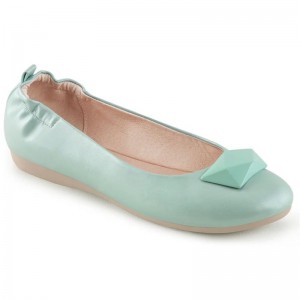 Pleaser Olive-08 Ballerinas Dames Blauw | BELGIE BEOQVSCT