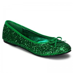 Pleaser Star-16G Ballerinas Dames Groen | BELGIE BEIXFMRL