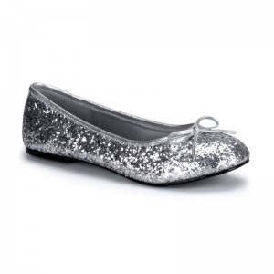 Pleaser Star-16G Ballerinas Dames Zilver | BELGIE BEGNYMCX