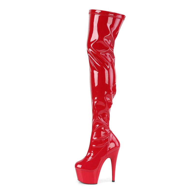 Pleaser Adore-3000 Hoge Hakken Dames Rood | BELGIE BEGRTJPA