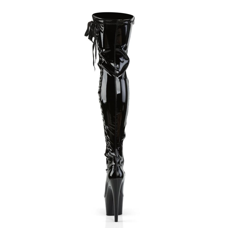 Pleaser Adore-3050 Hoge Hakken Dames Zwart | BELGIE BELDGXRJ