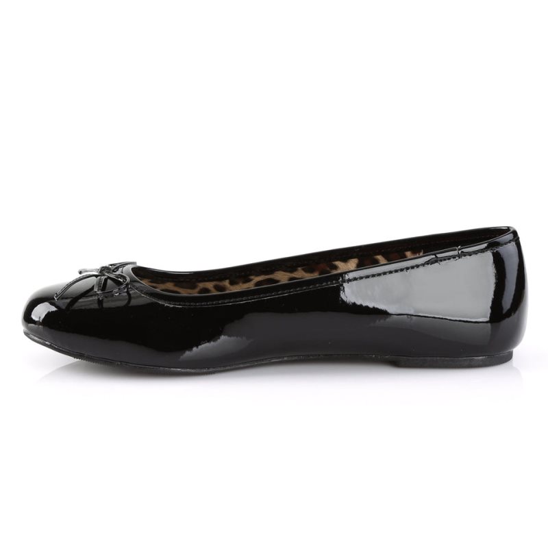 Pleaser Anna-01 Ballerinas Dames Zwart | BELGIE BELTENJW