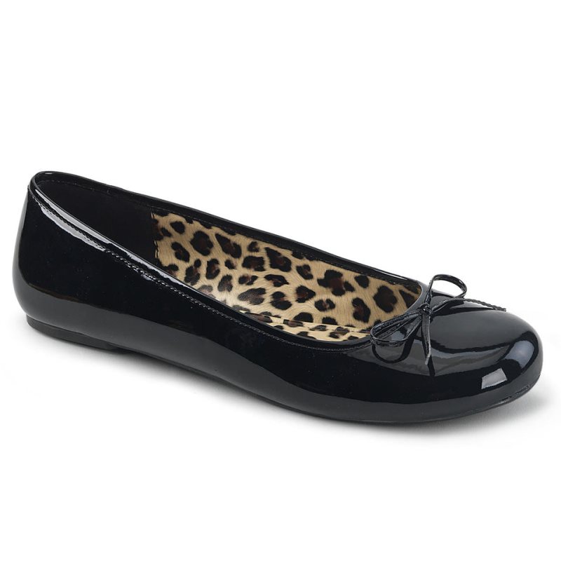 Pleaser Anna-01 Ballerinas Dames Zwart | BELGIE BELTENJW