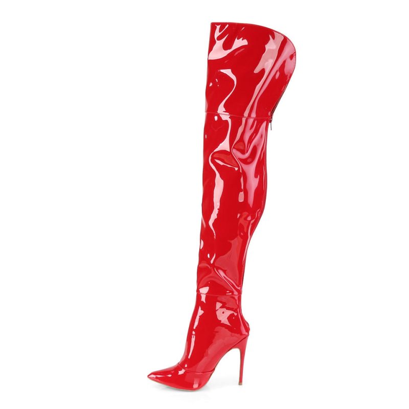 Pleaser Courtly-3012 Hoge Hakken Dames Rood | BELGIE BEALOFCD