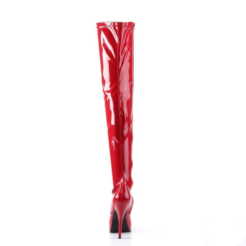 Pleaser Indulge-3000 Hoge Hakken Dames Rood | BELGIE BEUOGKHI