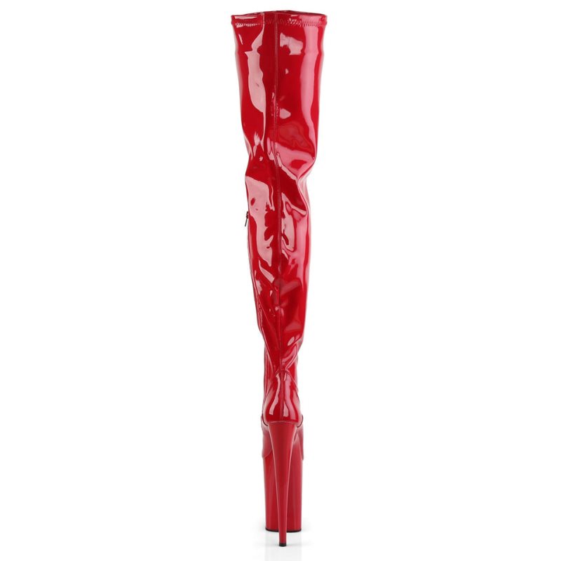 Pleaser Infinity-4000 Hoge Hakken Dames Rood | BELGIE BEETWFPG