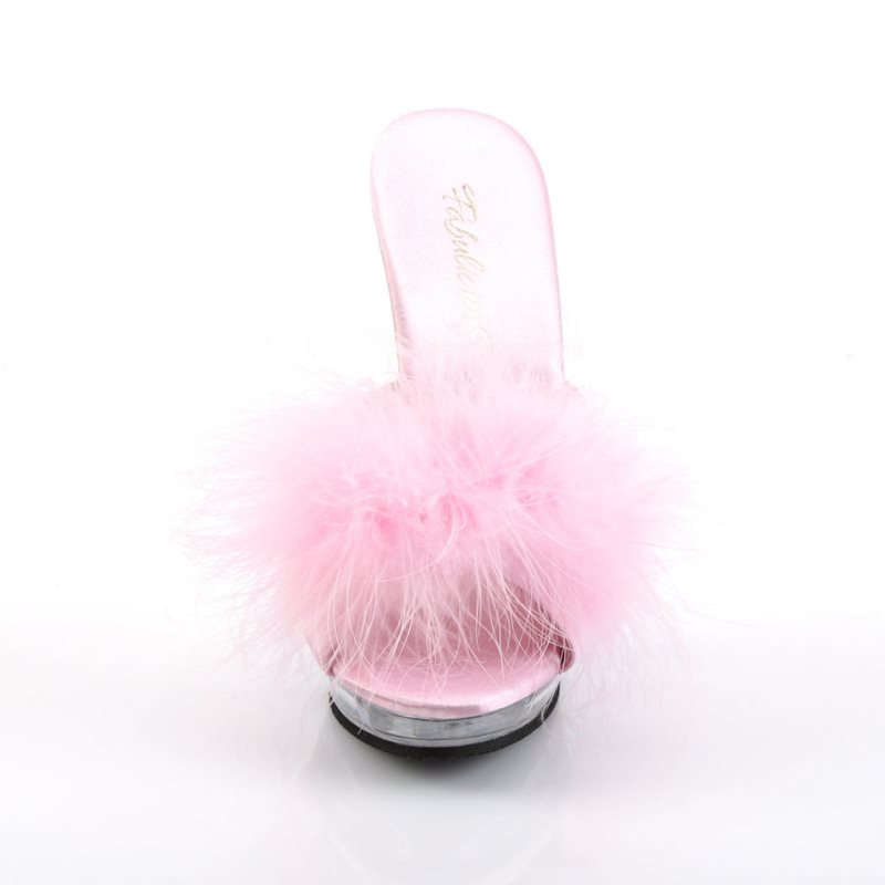 Pleaser Lip-101-8 Badslippers Plateauzool Dames Roze | BELGIE BEPSQABR