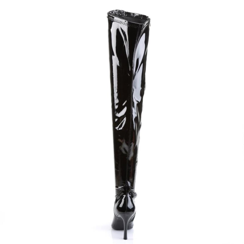 Pleaser Lust-3000 Hoge Hakken Dames Zwart | BELGIE BERJXKOC