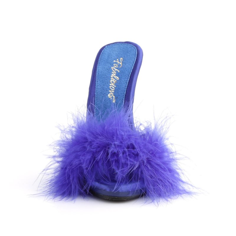 Pleaser Poise-501F Badslippers Plateauzool Dames Blauw | BELGIE BEHCNJFP