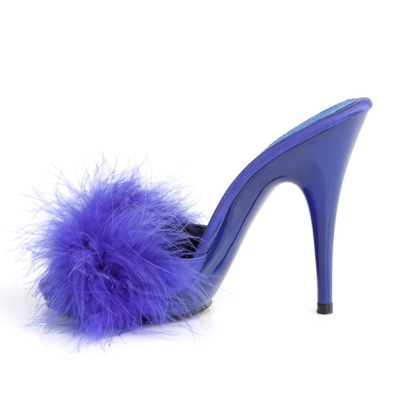 Pleaser Poise-501F Badslippers Plateauzool Dames Blauw | BELGIE BEHCNJFP