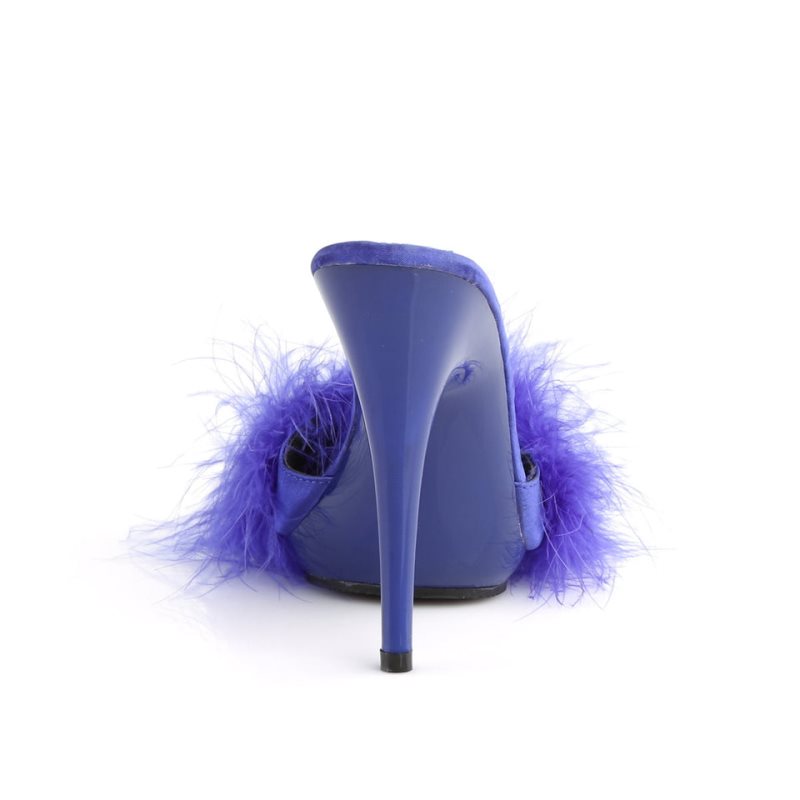 Pleaser Poise-501F Badslippers Plateauzool Dames Blauw | BELGIE BEHCNJFP