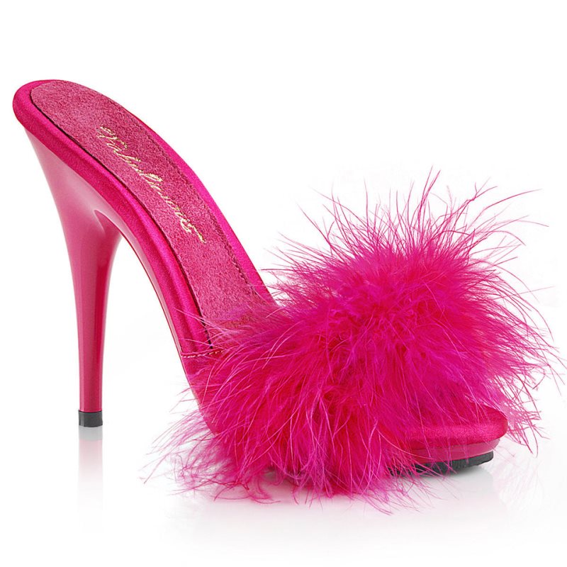 Pleaser Poise-501F Badslippers Plateauzool Dames Roze | BELGIE BENHRELP