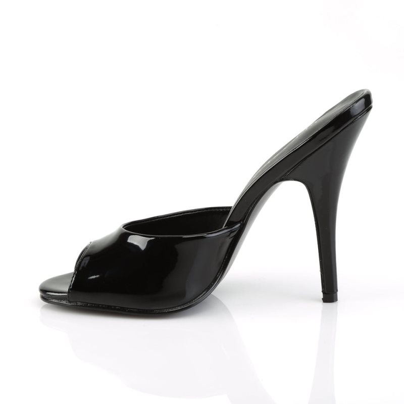 Pleaser Seduce-101 Mules Dames Zwart | BELGIE BEECJOYX