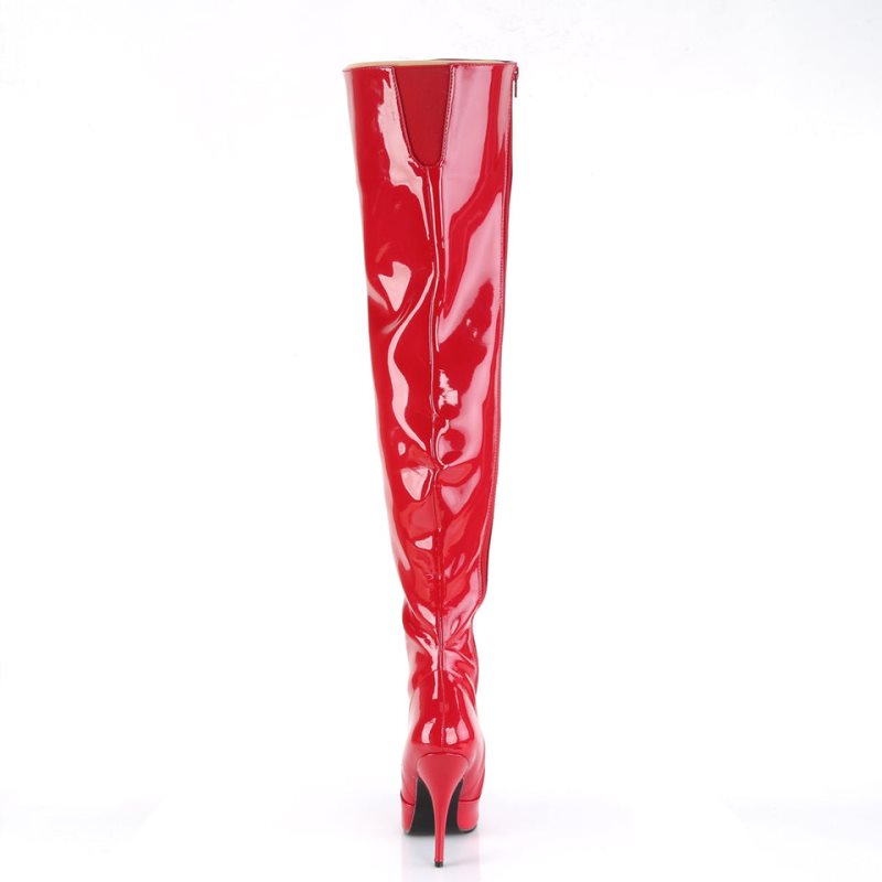 Pleaser Seduce-3010 Hoge Hakken Dames Rood | BELGIE BEVZTJGQ