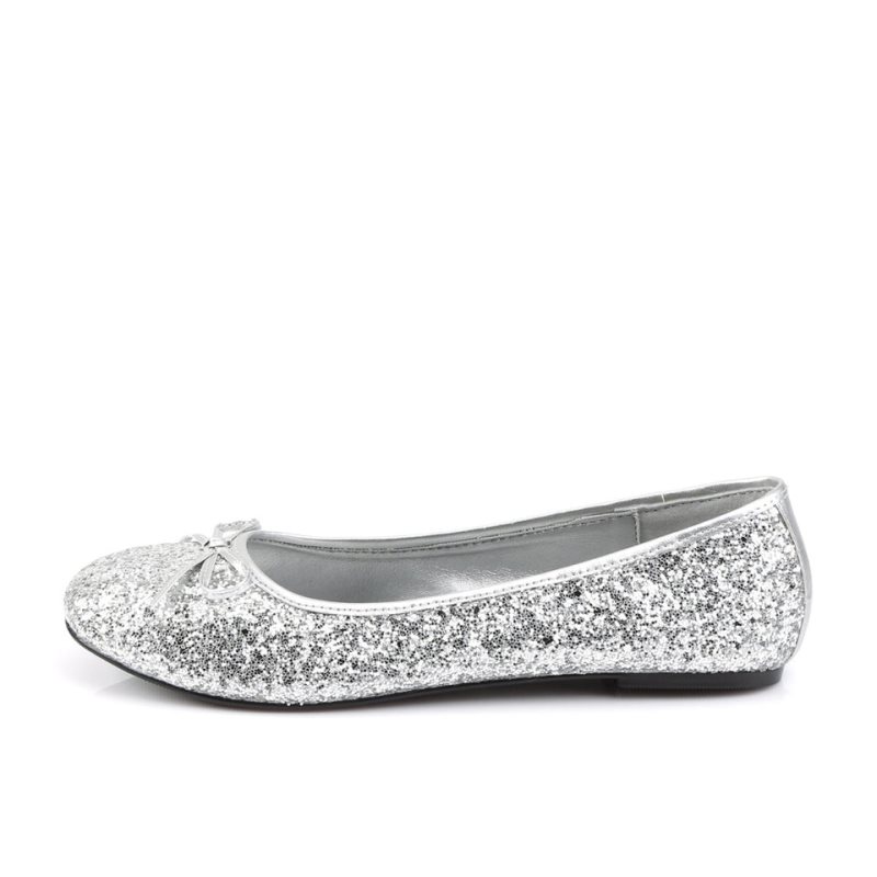 Pleaser Star-16G Ballerinas Dames Zilver | BELGIE BEGNYMCX