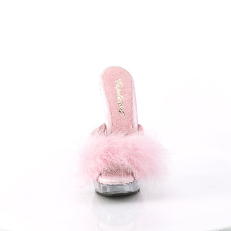 Pleaser Sultry-601F Badslippers Plateauzool Dames Roze | BELGIE BEMTVNQG