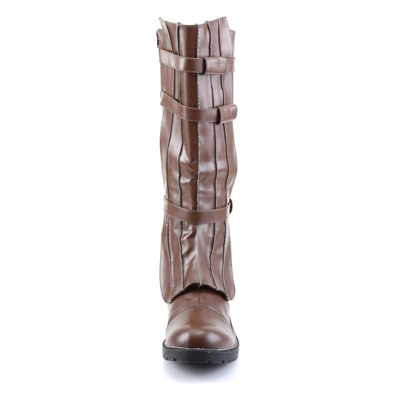 Pleaser Walker-130 Knie Laarzen Heren Bruin | BELGIE BEAEFBQV