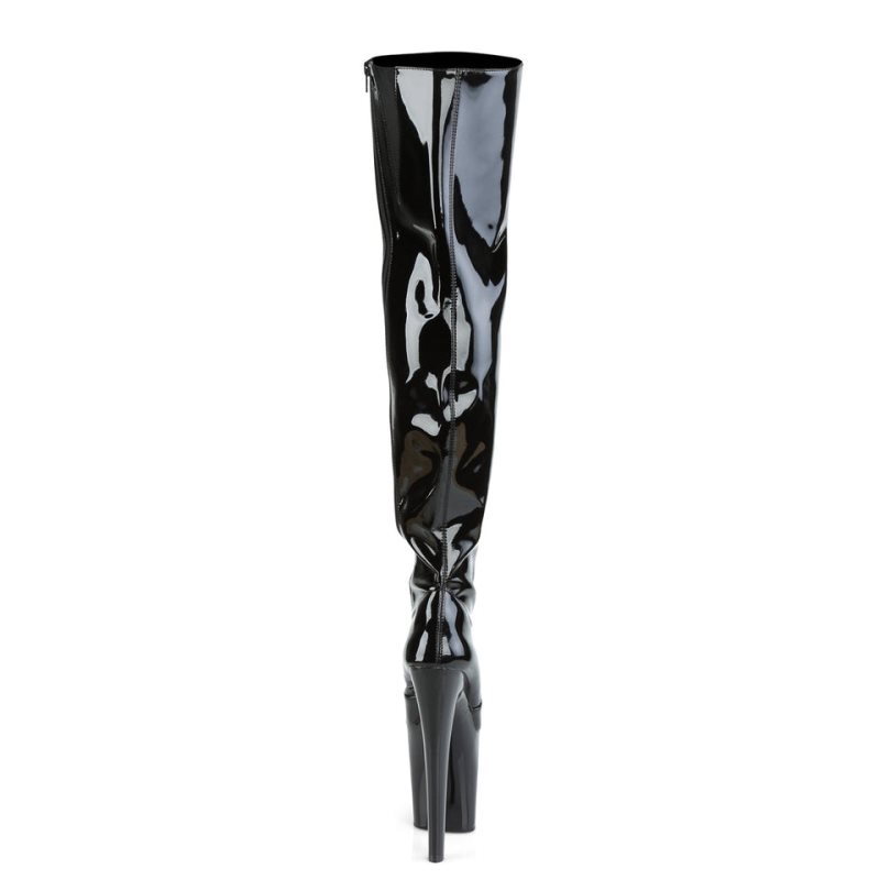 Pleaser Xtreme-3010 Hoge Hakken Dames Zwart | BELGIE BECAZNHX